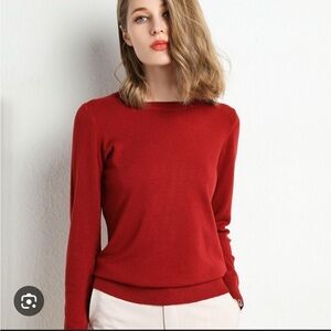 Zara Vibrant Red Knit Top